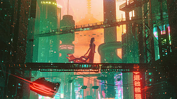 Queen Of Scifi City , scifi, artist, artwork, digital-art HD wallpaper