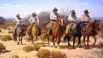 Old West Cowboys | ... , cowboys, fantasy, horses, lady HD wallpaper