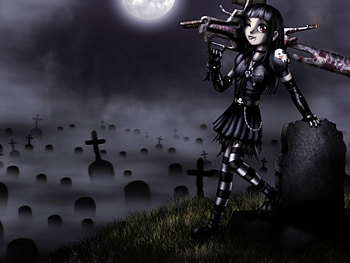 gothique, woman HD wallpaper