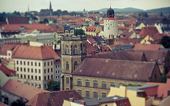 Cities, City, Building, Blur, Smooth HD wallpaper