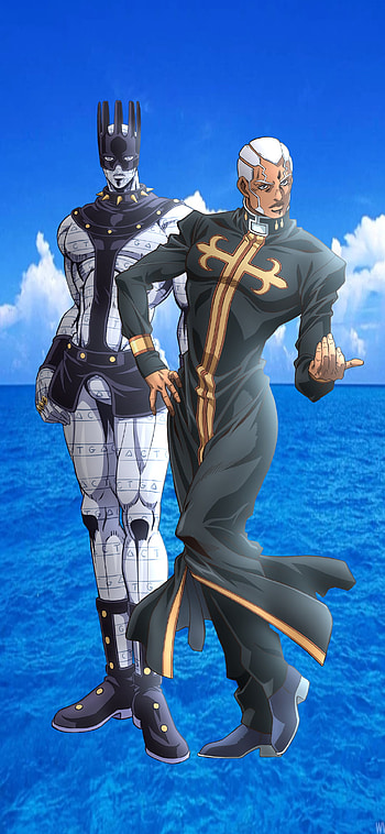 Pucci And Whitesnake, jojos, Stand, ocean, priest, stone Ocean, DIO, jojo, JJBA, prison, Stands HD phone wallpaper