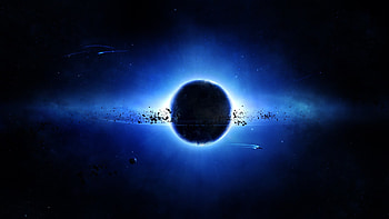Black And Blue Space | The Art Mad HD wallpaper