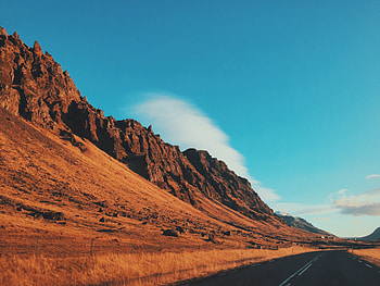 Nature, Desert, Road, Markup, Hills HD wallpaper