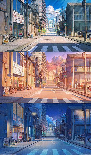 Japan Street, anime, japan HD phone wallpaper