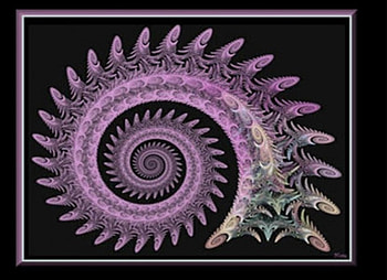 Grand Spiral, fractal, spiral, on black, frame HD wallpaper