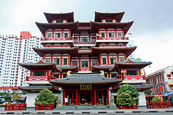 Buddha-Tooth-Relic-Temple-and-Museum-Chinatown-district- HD wallpaper