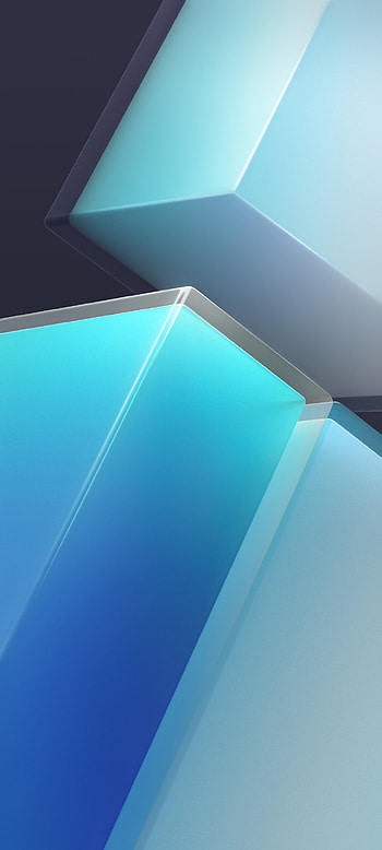 Blue Cube, fixture, aqua HD phone wallpaper