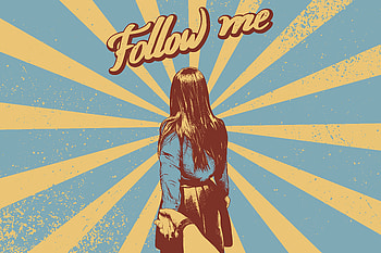 Art, Words, Hand, Girl, Follow Me HD wallpaper