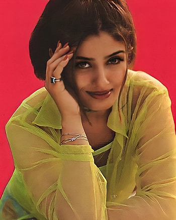 Raveena Tandon, nose, lip HD phone wallpaper