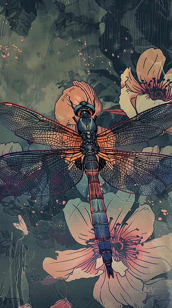 Mystic Dragonfly HD phone wallpaper