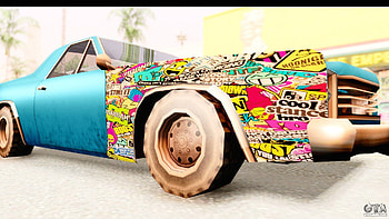 Picador Sticker Bomb for GTA San Andreas back view . HD wallpaper