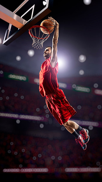 Basketball, Jumping Player HD phone wallpaper
