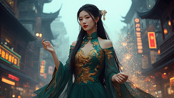 AI Art, Woman HD wallpaper