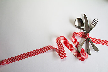 Minimalism, Tape, Spoon, Fork, Knife, Cutlery HD wallpaper