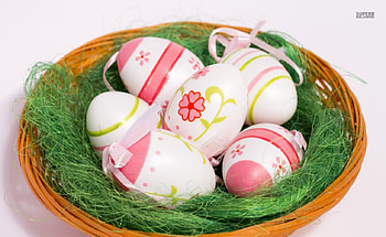 Easter Eggs, Eggs, Pink, Easter HD wallpaper