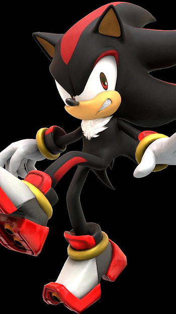 Shadow The Hedgehog, Black Theme HD phone wallpaper