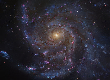 MESSIER 101, colorful, galaxy, universe, space, stars HD wallpaper
