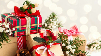 Mistletoe, Gifts HD wallpaper