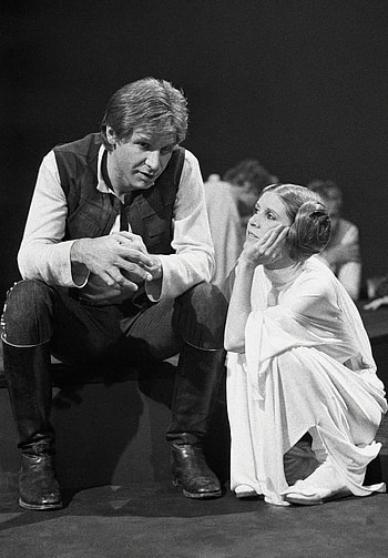 Harrison Ford, Carrie Fisher HD phone wallpaper