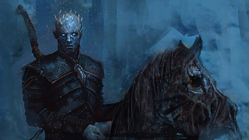 Night King With Horse, night-king, tv-shows, artwork, artstation HD wallpaper