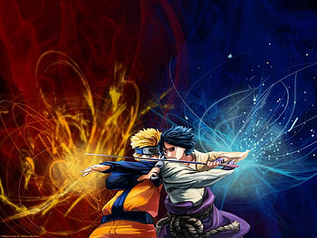 Sasuke x Naruto, sasuke, naruto, kyuuba, raikiri HD wallpaper