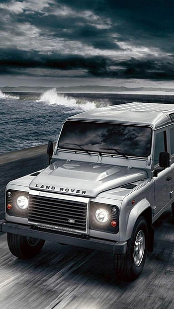 Land Rover auto, Ocean shore, Land Rover 6 Plus HD phone wallpaper