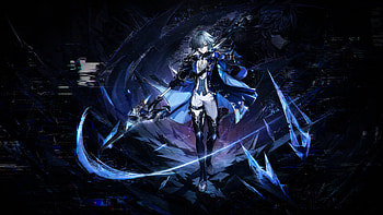 Lohen Ascendant — Genshin Impact, Lohen (Genshin Impact), Scythe, Cyborg, Armored Warrior, Sci Fi HD wallpaper