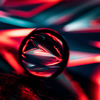 Abstract, Reflection, Neon, Ball HD phone wallpaper