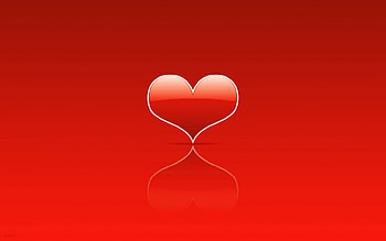 saint valentine glossy, heart, red HD wallpaper
