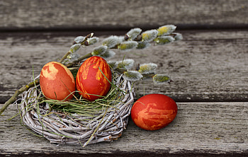 Holidays, Eggs, Easter, Decoration, Pussy Willow, Verba, Decorating HD wallpaper