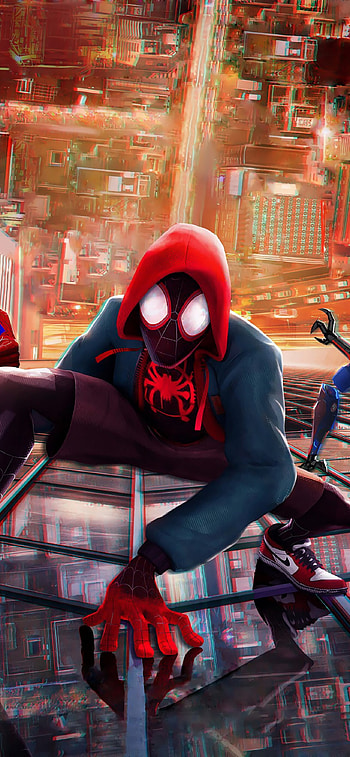 Spider-Verse animation, Spider-Man, Spider-Verse movie, Spider-Verse HD phone wallpaper