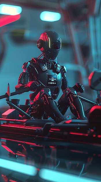 Cybernetic Rowing Workout, Android HD phone wallpaper