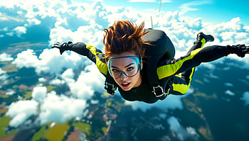 Ultra : Thrilling Skydiving Adventure, skydiving, adventure, cloud, Sports, aerial HD wallpaper