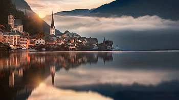 Austria landscapes, Majestic mountains, Beautiful nature, Stunning scenery HD wallpaper