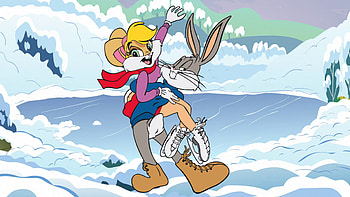 Bugs Bunny, Lola Bunny, Ice skating HD wallpaper