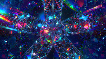 Colorful Mirror Symmetric Glossy Vivid Abstraction Abstract HD wallpaper