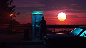 On The Run , outrun, artist, artwork, digital-art HD wallpaper