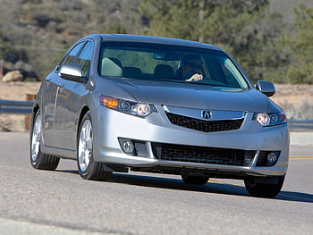 Auto, Nature, Acura, Cars, Wood, Tree, Asphalt, Front View, Style, Akura, 2008, Grey Metallic, Metallic Gray, Tsx HD wallpaper