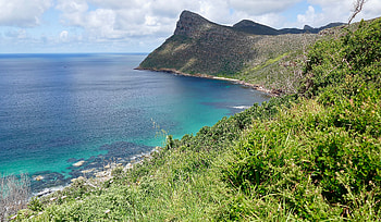 Nature, Grass, Sea, Coast, Cliff, Slope HD wallpaper