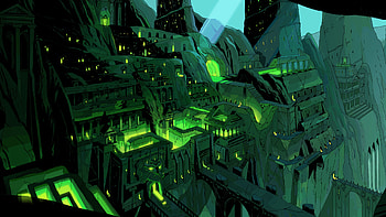 Tartarus, green, Hades HD wallpaper