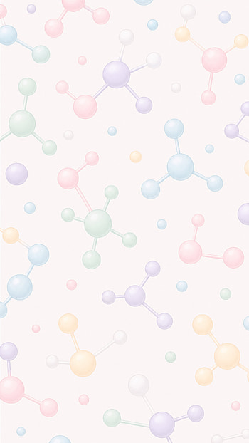 Pastel Molecules — HD phone wallpaper