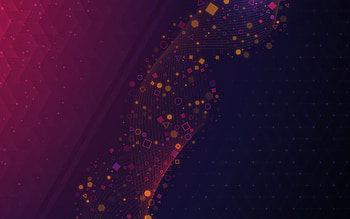purple abstract background, wave purple background, KDE Plasma, background with geometric signs, triangles abstraction HD wallpaper
