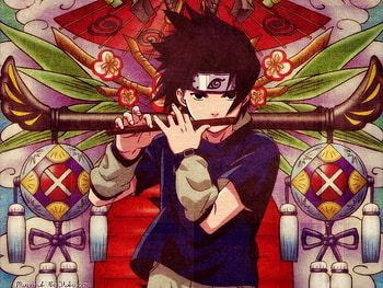 japanese style naru. jpg, japanese, flute, lanterns, boy HD wallpaper