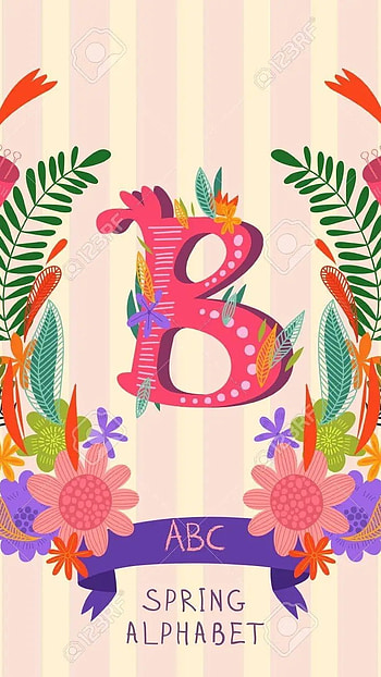 B Letter, Spring, Alphabet HD phone wallpaper