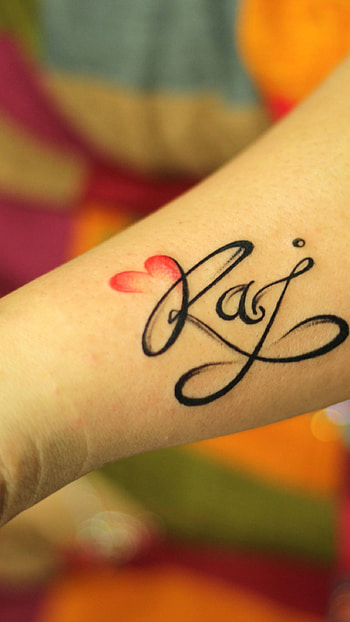 R Name, Raj, Tattoo HD phone wallpaper