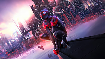 Miles Morales The Ultimate Destiny Of Spider Man, spiderman, miles-morales, superheroes, artwork, artist, digital-art, art, artstation HD wallpaper