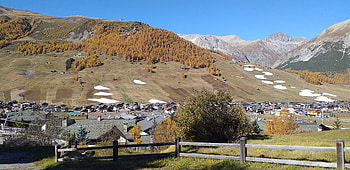 mountain in autum time in italy...ciao bella..., sky, rainbow, mountain, river, galaxy, planet HD wallpaper