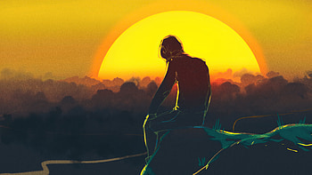 Bigsun , artist, artwork, digital-art, alone, deviantart HD wallpaper