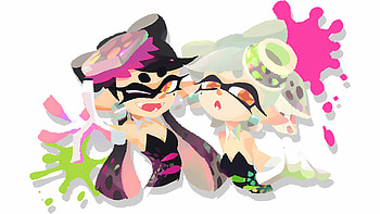 Splatoon Vibrant Inkling Duo, Splatoon HD wallpaper