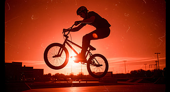 Sunset BMX Flight — Ultra, BMX, bicycle HD wallpaper